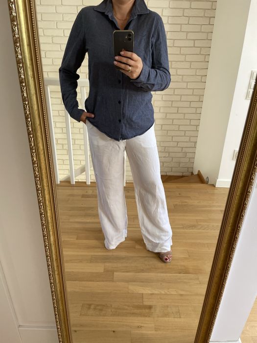 Koszula DKNY granatowa bawełniana