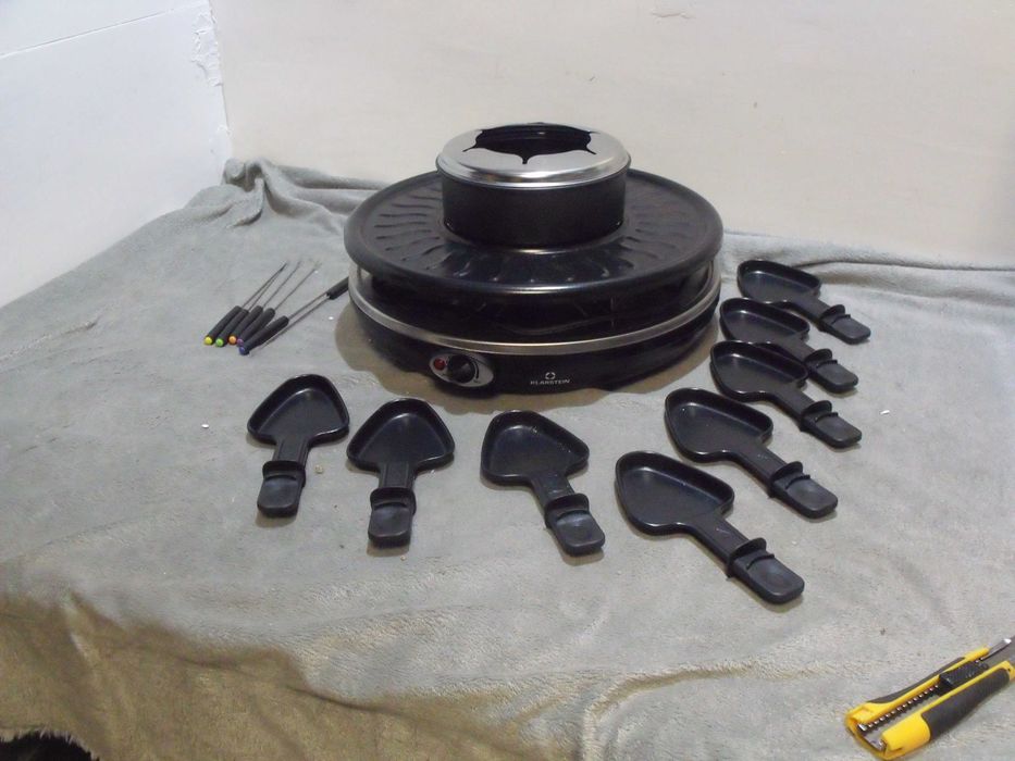 Grill elektryczny raclette i fondue 1350, Ø 38 cm 8 osób Klarstein