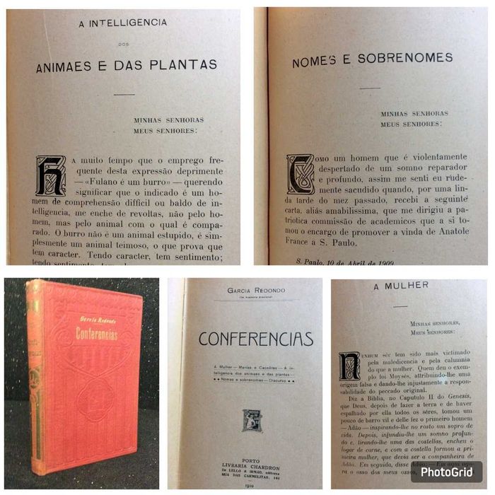 CONFERENCIAS: a mulher, manias e encoêtes, a inteliigencia dos animaes
