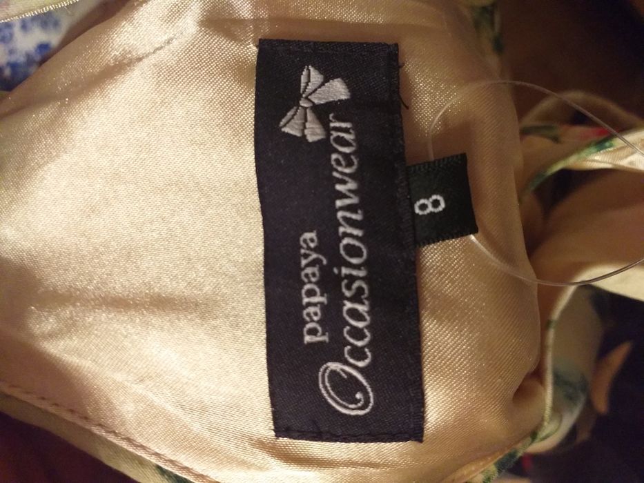 Retro sukienka w stylu lat 50 w kwiaty S