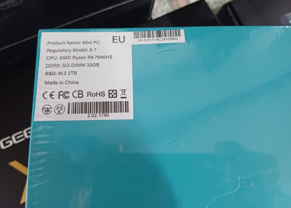 A7 Mini PC CPU AMD Ryzen 9 DDR5 32 Gb SSD M.2 - 2 TB