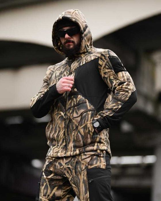 Зимовий тактичний флісовий костюм Wood M-XXXL без передоплати