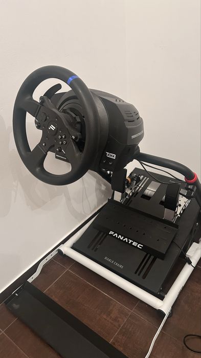 Kierownica Thrustmaster T300  RS + Pedały Fanatec (Custom Hydraulic Brake Mod) + Adapter USB