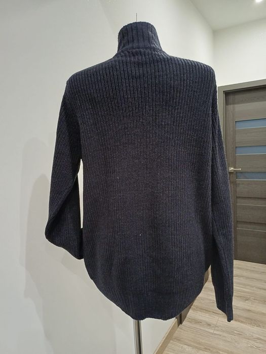Męski sweterek dwurzędowe guziki Premium MZGZ Black rozm 2XL.