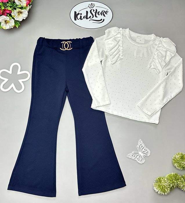 Eleganckie spodnie dla dziewczynki Dzwony