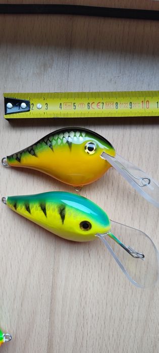 Wobler 2 szt HM 8 cm 38 g tonący sum szczupak HM