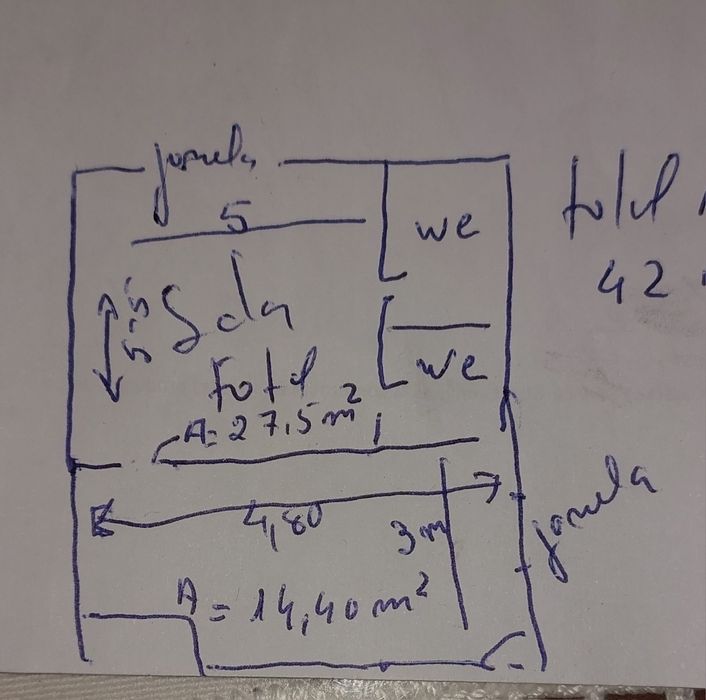 Espaço para arrumos ou escritorios