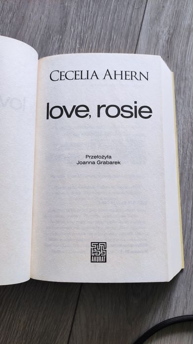 Love, Rosie opowieść o przyjaźni i miłości Ahern romans