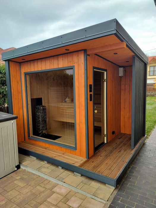 Sauna z tarasem 3,5x2,5 -cena  21500 promocja
