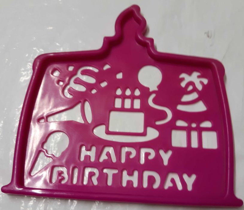 Conjunto de 6 réguas com figuras e letras para decalcar