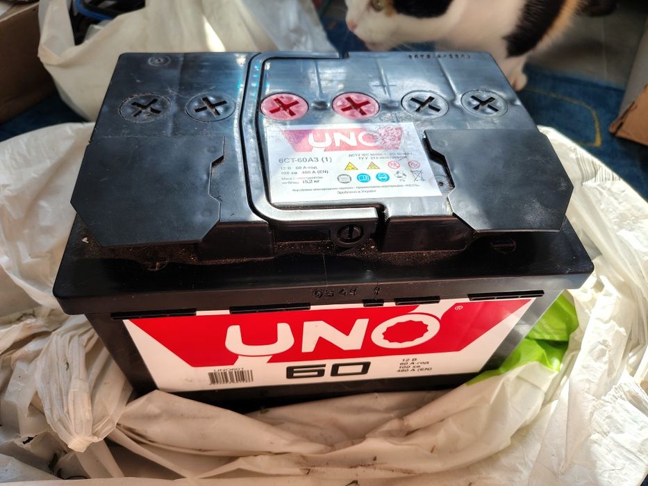 Акумулятор Uno 6СТ-60 АЗ (1) (UNO601) 60 A/h