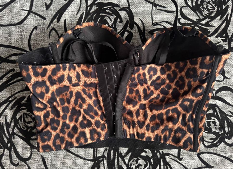 Корсет леопардовий