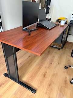 Secretária + estante (conjunto escritório)