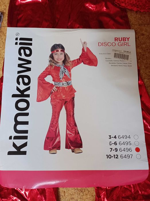 Disco Girl Costume / Carnival / Ages 7–9