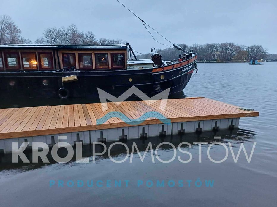 Platforma pontonowa do łodzi mieszkalnych, hausbootow 10x3m