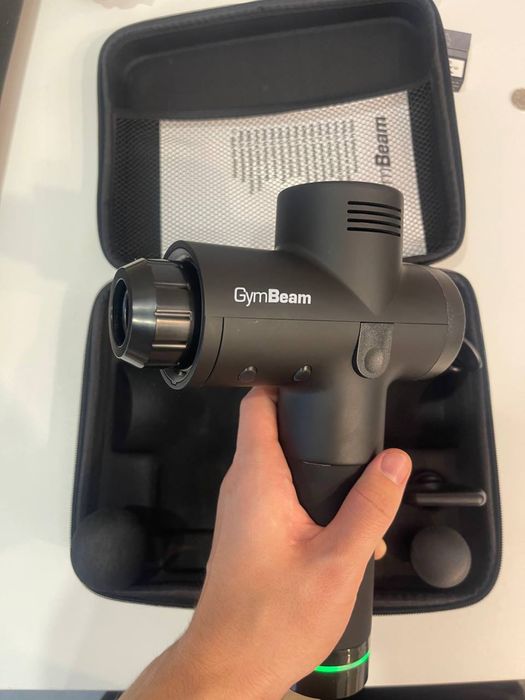 Перкусійний масажер GymBeam VI з насадками та кейсом
