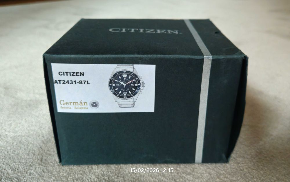 Relógio CITIZEN Eco-drive AT2431-87L a bateria solar