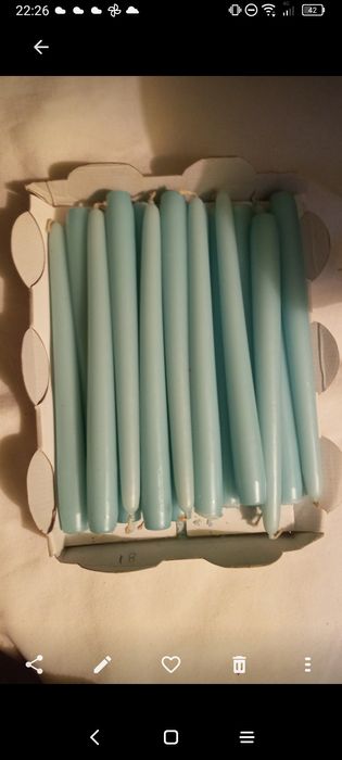 Velas com cores variadas