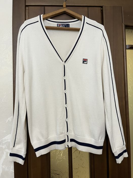 Тенісний чоловічий кардиган FILA White Line 46-48 розмір