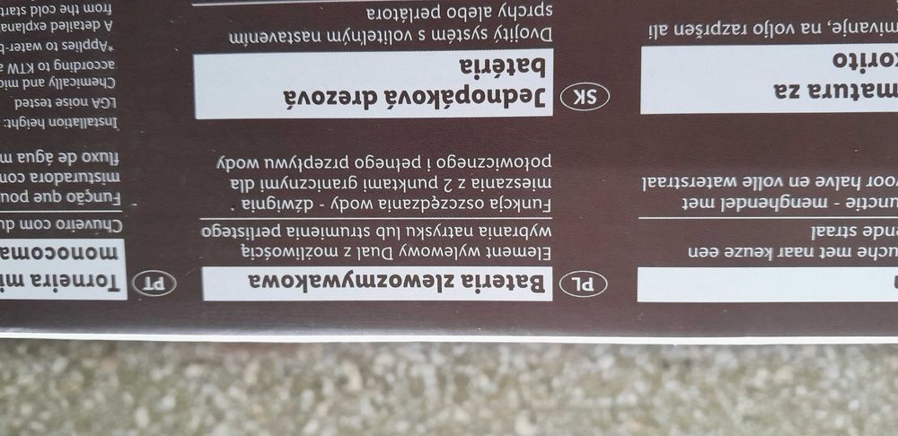 bateria kuchenna livarno nowa