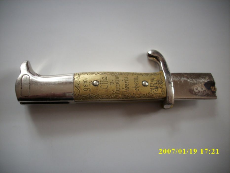 rękojeść od niemieckiego bag. KS z grawerą