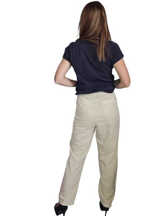 Cienkie beżowe spodnie edc by Esprit rozmiar xl 42