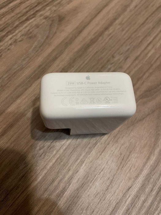 Зарядний пристрій Apple A1540 29W та A1882 30W USB-C Power Adapter