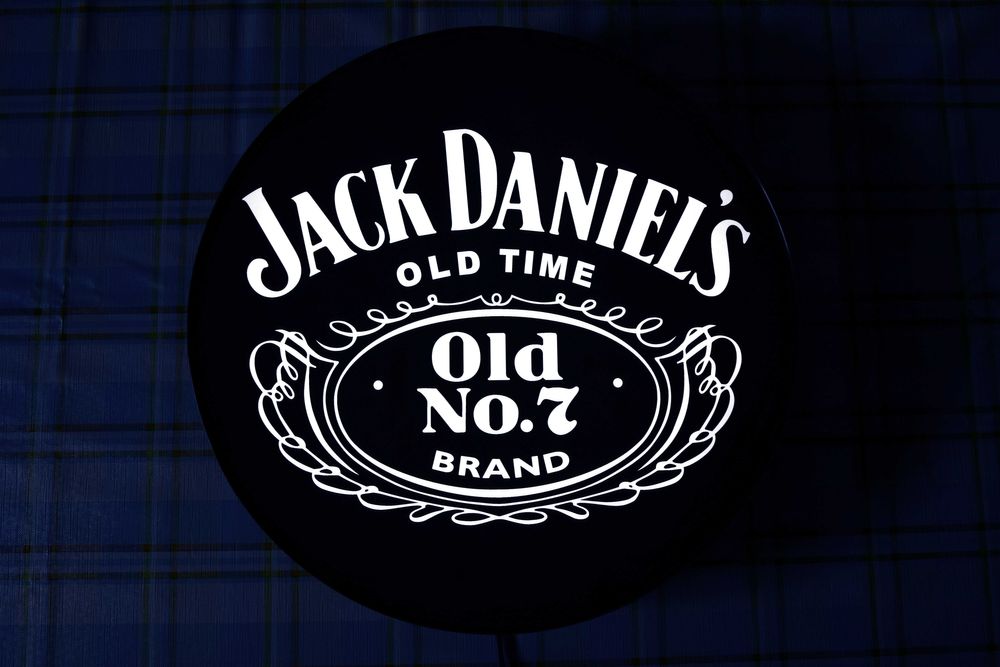 LED Neon JACK DANIELS, Logo 3D, Reklama do baru, Plafon, Prezent