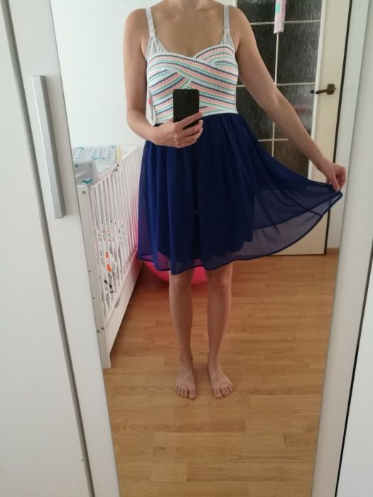 Sukienka 40 38 Amisu gumka tiul