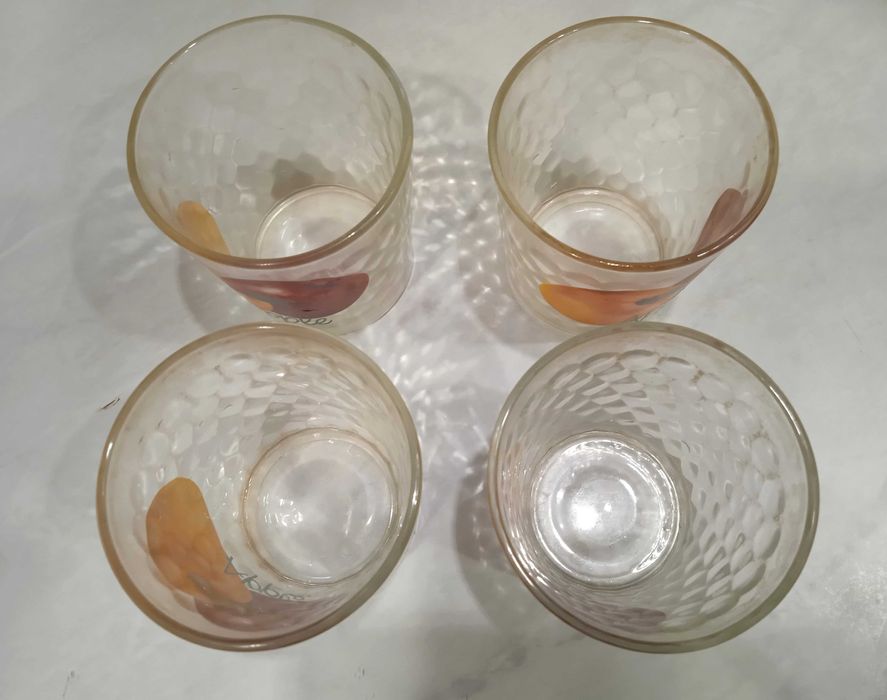 Набор 4 стакана яблоки