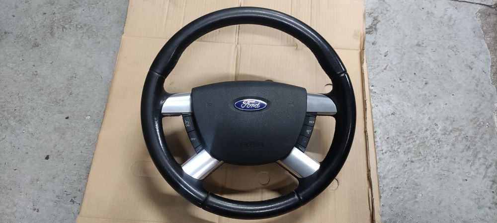 Kierownica skórzana tempomat poduszka Ford Focus mk2 04-11r oryginał