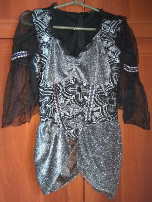 Платье карнавальное для хелоуина или ведьмы бабы яги