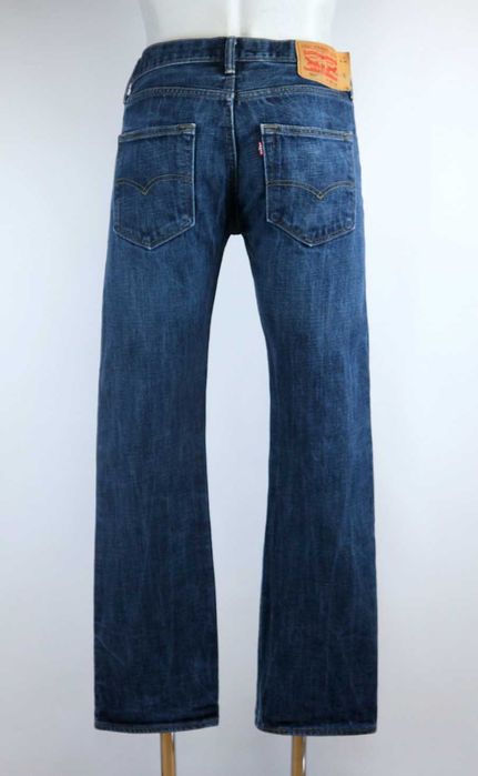 Levis 501 gruby denim spodnie jeansy W32 L32 100% bawełna pas 2 x 41 cm