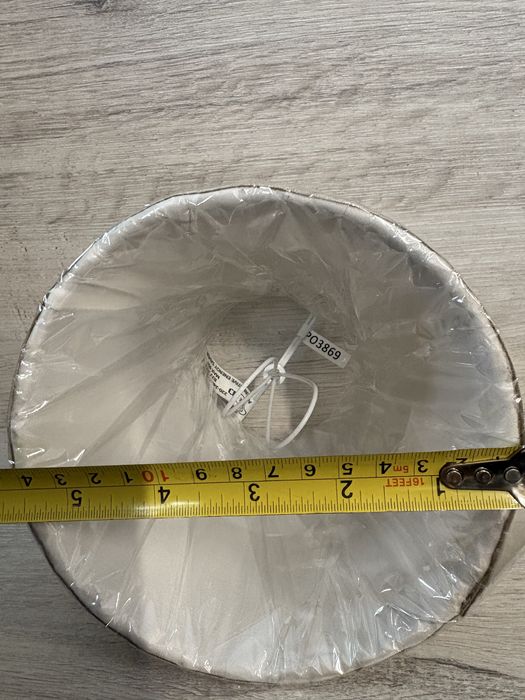 abażur materiałowy beżowy