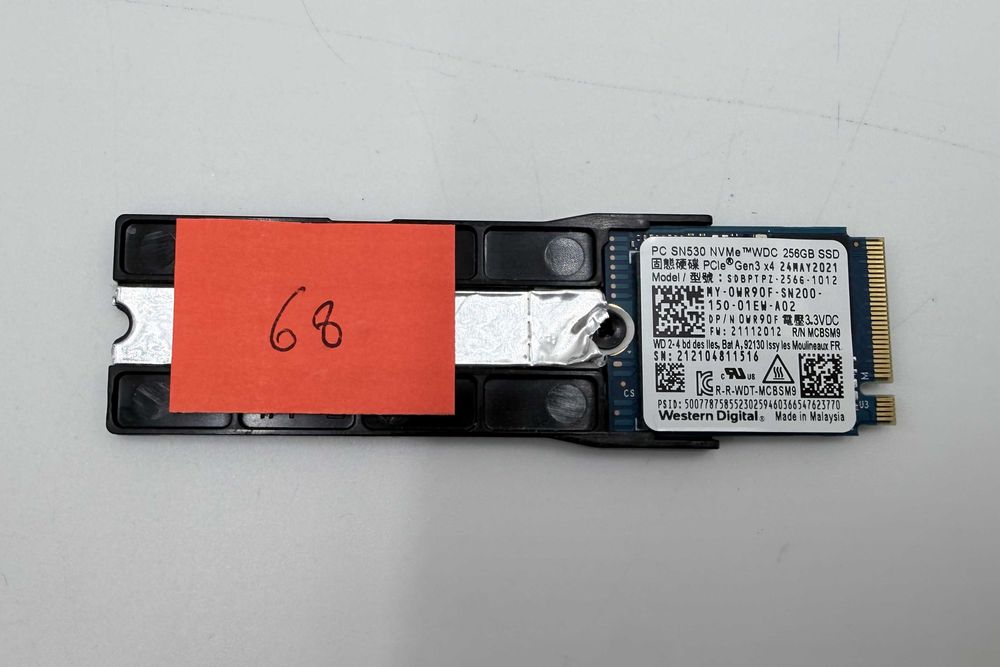 Dysk SSD WD SN530 256GB M.2 2230 NVMe GW3m 864h 68