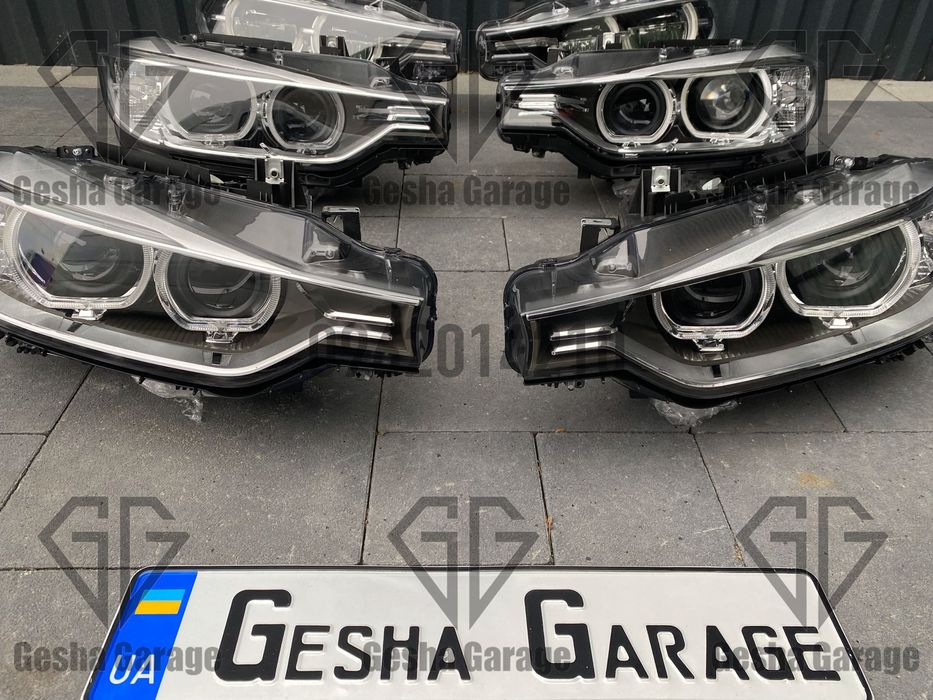 Комплект фар BMW БМВ F30 F31 рест дорест full led xenon lci halogen
