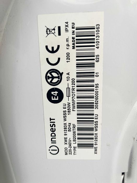 Resistência de Aquecimento – Indesit XWE 91283X WSSS EU