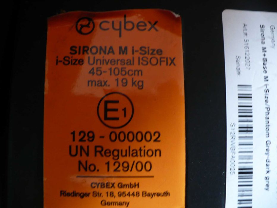 fotelik Cybex SironaMiSize do 19 kg bez bazy