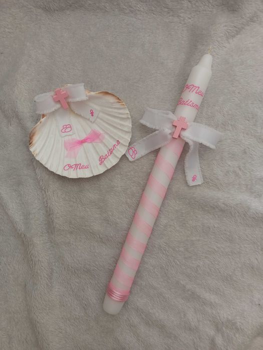 NOVO Vela + concha para batizado