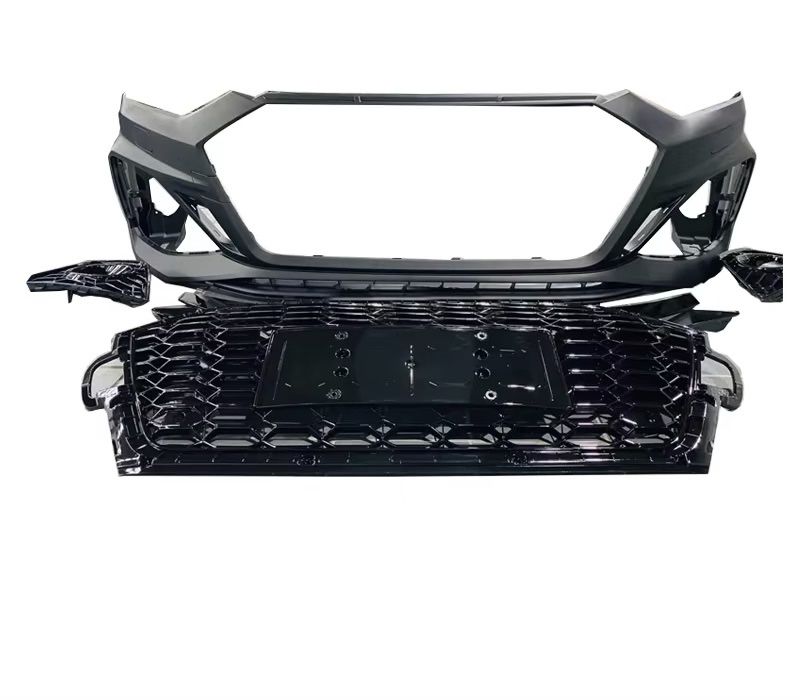 Бампер передний решетка Audi A5 F5 стиль RS5 рестайлинг 2021