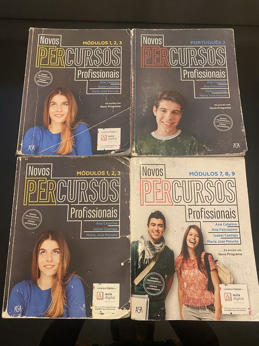 Livros para curso Tecnico Profissional - Portugues, Ingles e outros