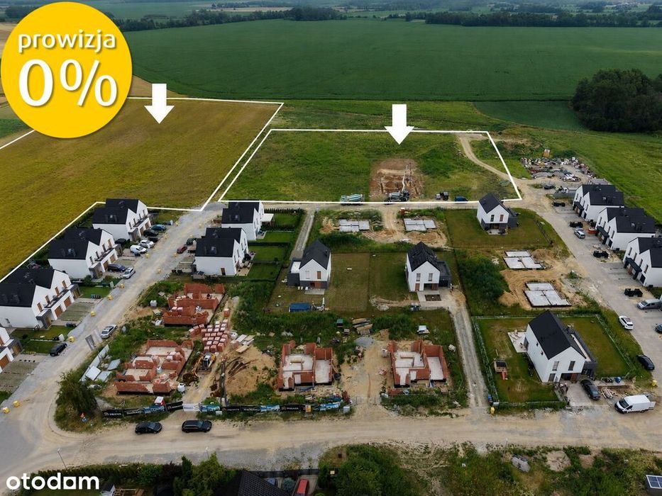 Działka budowlana 940 m²| Media | Bez PCC | Sadków