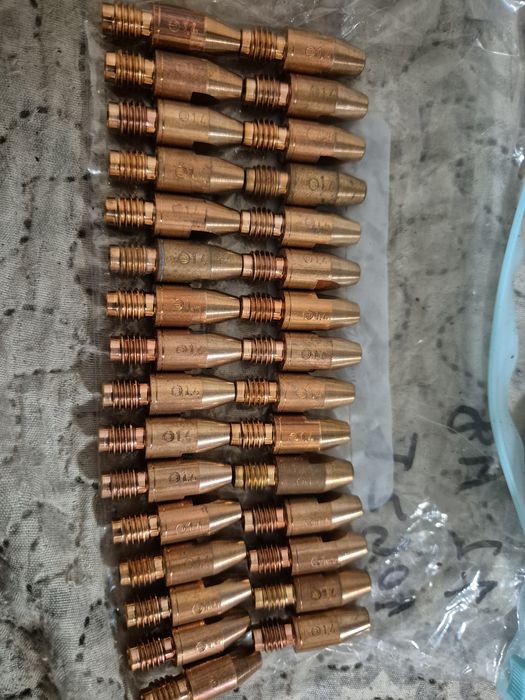 Oryginalne końcówki prądowe Binzel CuCrZr M8 1,4 / 30 mm | 51 sztuk