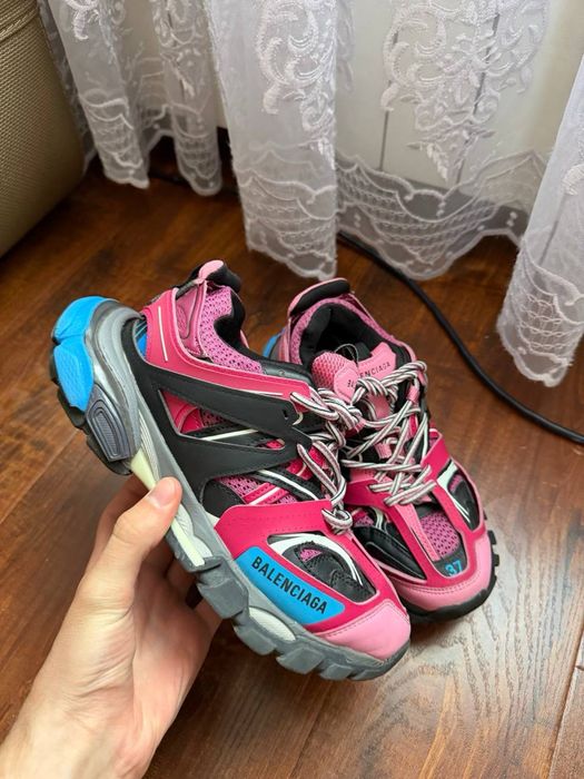 Balenciaga Track 37 кросівки рожеві, сині, оригінал