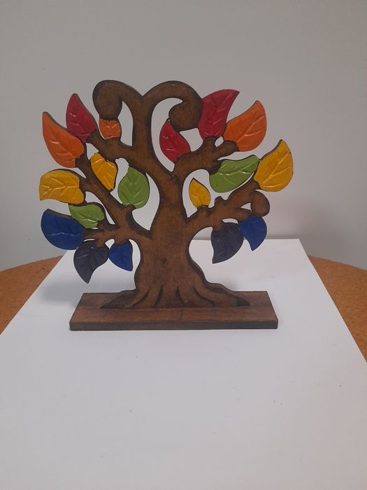 Quadro redondo Árvore da Vida, 40cm Diâmetro