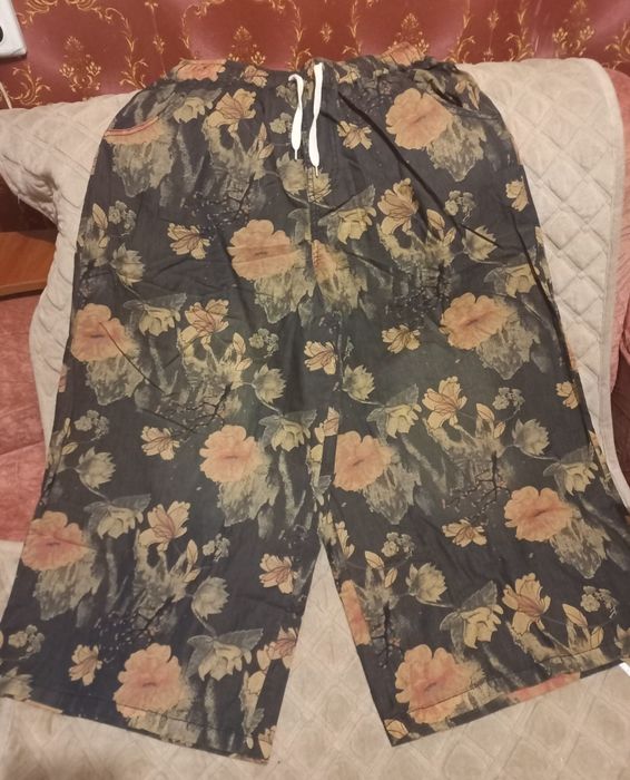 Стильні кюлоти в квітковий принт. Розмір Л-2ХЛ
