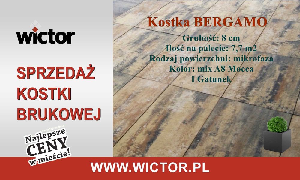 Kostka brukowa Bergamo KOST-BET- sprzedaż kostki brukowej