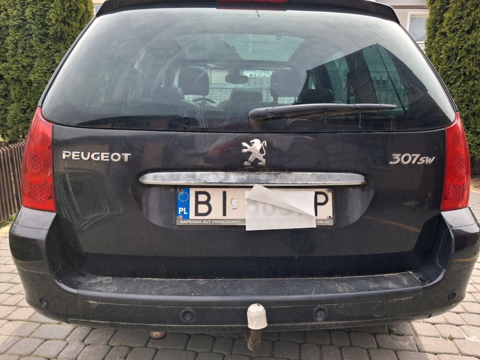Czarny Peugeot 307 SW