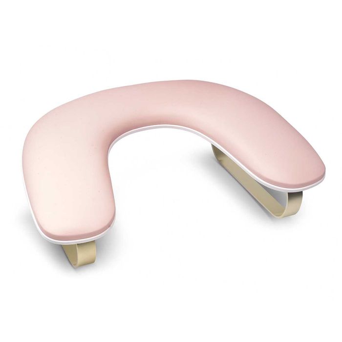 Podpórka poduszka pod dłoń owalna różowa pink - złota do manicure Clavier