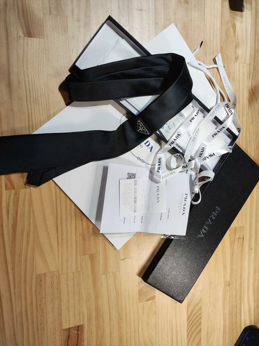 Krawat Prada, jedwab 74.76